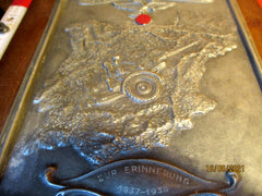 ORIGINAL Legion Condor Spanien Luftwaffe Wand Plakette 1937-1938 ca 26x22 cm Zur Erinnerung