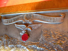 ORIGINAL Legion Condor Spanien Luftwaffe Wand Plakette 1937-1938 ca 26x22 cm Zur Erinnerung
