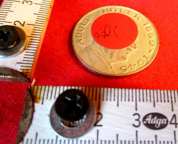 Adolf Hitler Münze Medaille Ein Volk Ein Reich Ein Führer 30 mm Museumsanfertigung aus einem alten Händlerbestand