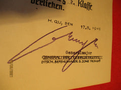 Document Pionier EK 2 ORIGINAL Croix de fer Wehrmacht provenant d'un ancien stock de négociant