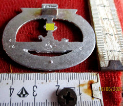 Kriegsmarine U-Boot-Kriegsabzeichen Punze gemarkt ohne Nadel Bastelstück aus einem alten Händlerbestand