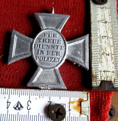 Polizei Dienstauszeichnung Treue Dienste in Silber Museumsanfertigung aus einem alten Händlerbestand