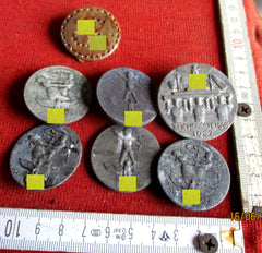 NSDAP Parteiabzeichen Konvolut Reichsparteitag 1. Mai Metall Bakelit gemarkt aus einem alten Händlerbestand