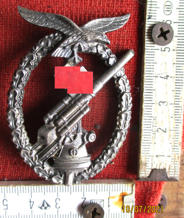 Order Luftwaffe Flak Badge Collector's Edition with Swastika Souval