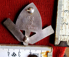 RAD Abzeichen für Schiffchen Uniform Reichsarbeitsdienst gemarkt G.S. 38.