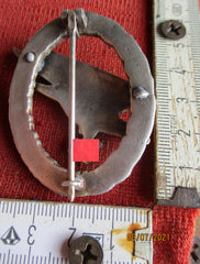 Luftwaffe Fallschirmjäger Orden Fallschirmschützen-Abzeichen Adler vergoldet genietet runde unmagnetische Nadel Souval