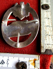 Panzerkampfabzeichen Orden in Silber Wehrmacht Heer rückseitig 4 Splinte zum befestigen Souval