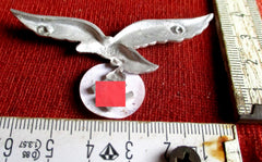 Luftwaffe Große Schwinge aus Metall mit Hersteller ohne Nadel Schöne Sammleranfertigung