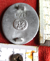 Stauffenberg Attentat 20.Juli 1944 auf Hitler Verwundeten Abzeichen in Silber RZM Punze  Metall ohne Nadel Schöne Museumsanfertigung  aus einem alten Händlerbestand
