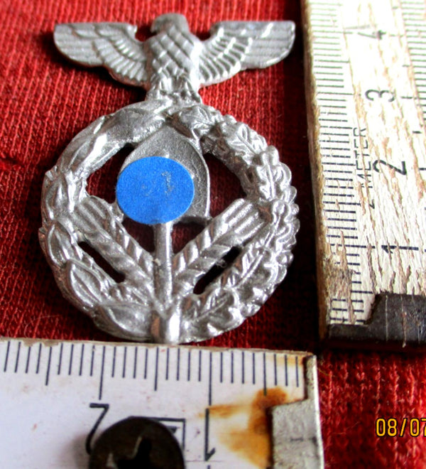 RAD Badge for Uniform Cap, Metal, without Pin, Beautiful Museum Reproduction