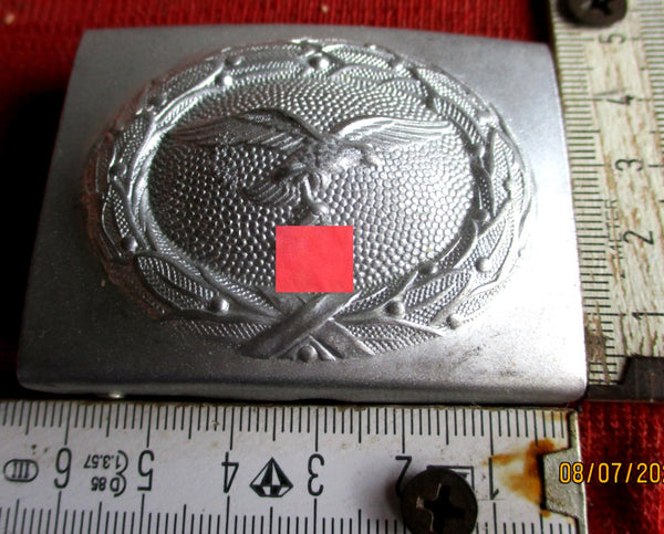 Zweidorn Koppelschloss Luftwaffe ORIGINAL mit HK aus Aluminium aus einem alten Händlerbestand