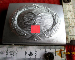 Zweidorn Koppelschloss Luftwaffe ORIGINAL mit HK aus Aluminium aus einem alten Händlerbestand