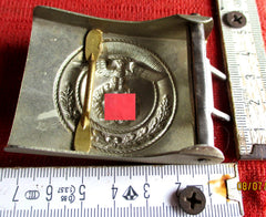 NSDAP SA Boucle de ceinture à deux broches ORIGINAL provenant d'un ancien stock de revendeur