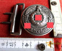 frühe SS mit Devise meine Ehre .... Feldbinde mit RZM Stempel Punze Zweidorn Koppelschloss ORIGINAL ?? aus einem alten Händlerbestand