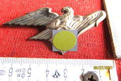 RLB Adler für Schirmmütze aus Messing – Reichsluftschutzbund Original | WWII