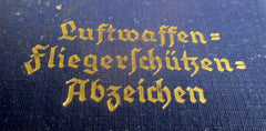 Luftwaffe Fliegerschützenabzeichen mit Bündel im Etui – C.E. Juncker Berlin SW | Original WWII