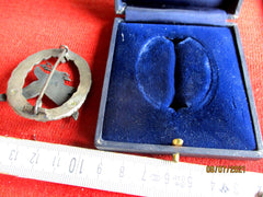 Luftwaffe Fliegerschützenabzeichen mit Bündel im Etui – C.E. Juncker Berlin SW | Original WWII