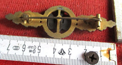 Frontflugspange für Kampfflieger in Bronze im Etui – Hersteller Souval | Original WWII Luftwaffe