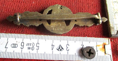 Frontflugspange für Aufklärer in Gold im Etui – Gemarkt, schöne Patina | Original WWII Luftwaffe