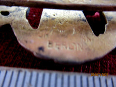 Frontflugspange für Aufklärer in Gold im Etui – Gemarkt, schöne Patina | Original WWII Luftwaffe