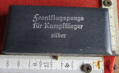 Frontflugspange für Kampfflieger in Silber im Etui – Souval, Top Sammleranfertigung 1950er–70er | WWII