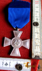 Wehrmacht Dienstauszeichnung 25 Jahre in Silber am blauen Band – Original WWII