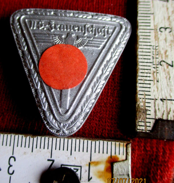 Nazi Women's League Badge, Local Group, RZM-marked – Without pin, for crafting/restoration | WWII