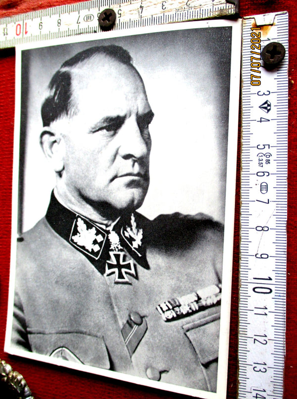 Originalfoto Ritterkreuzträger Theodor Eicke – SS-Obergruppenführer Waffen-SS | 14x10 cm WWII