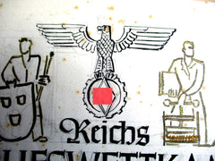 Beteiligungs-Urkunde Reichsberufwettkampf HJ 1940 – blanko, ca. 29×20 cm
