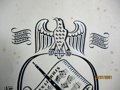 Urkunde Reichs-Musikkammer – Original Dokument ca. 28 × 22 cm