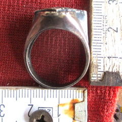 Luftwaffe – Kantinen-Ring mit Hakenkreuz-Motiv, Silber (Materialprüfung empfohlen)