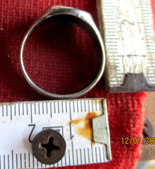 Wehrmacht Heer / Polizei – Kantinen-Ring mit Hakenkreuz-Motiv, Silber (Materialprüfung empfohlen)