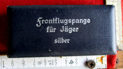 Luftwaffe – Frontflugspange für Jäger in Silber, Buntmetall, mit Etui (Original)