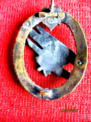 Wehrmacht – Fallschirmschützenabzeichen, Hersteller gemarkt, Adler genietet (Original)