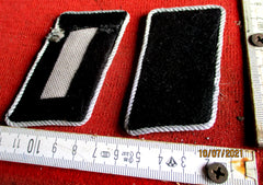 Waffen-SS – 1 Paar Kragenspiegel blanko | Offiziersdienstgrade | Originalstück