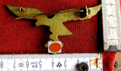 Luftwaffe – Großer Adler mit Hakenkreuz | Gold | An Nadel | Uniform & Dekoration | Originalstück