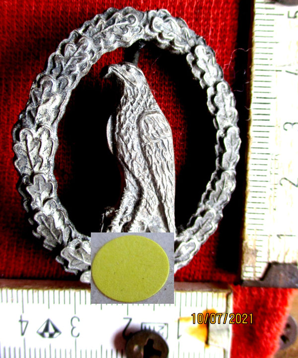 Luftwaffe Orden Flieger-Erinnerungsabzeichen RS gepunzt CW Zink geprägt feine Prägung aus den 1950igern Mit Hersteller CW