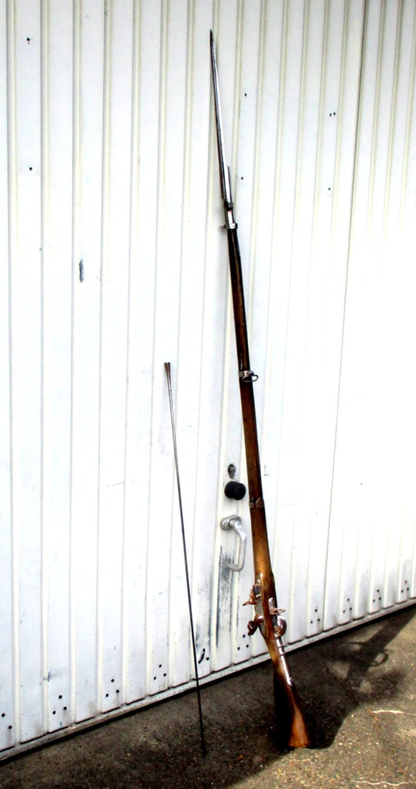 Vorderlader Preußen mit Bajonett & eisernem Ladestock – Länge 197 cm | Original Militaria