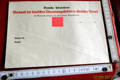 DAF Briefbogen Deutsche Arbeits Front blanko mit HK NSDAP aus einem alten Händlerbestand