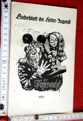 HJ Liederblatt der Hitler-jugend Nr.55 " Fasenacht" aus einem alten Händlerbestand