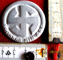 Dänemark TROSKAB MIN Plakette Sonnenrad Hakenkreuz zur Dekoration oder Vitrine zum basteln Sammlerfertigung Souval