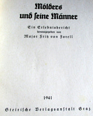 Buch „Mölders und seine Männer“ – Luftwaffe Me 109, von Forell 1941 | Art.-Nr. 35.913