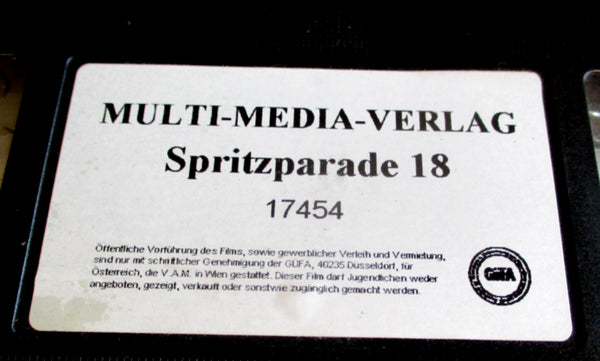 Vintage Porno Film VHS Kassette Spritzparade Multi-Media-Verlag ??? Minuten