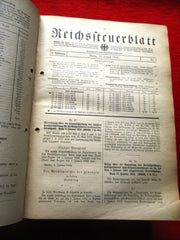 Reichssteuerblatt Jahrgang 1934 mit HK