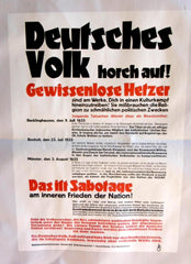 NSDAP Propaganda Wahlplakat Plakat Maße ca 60x39 cm Reproduktion