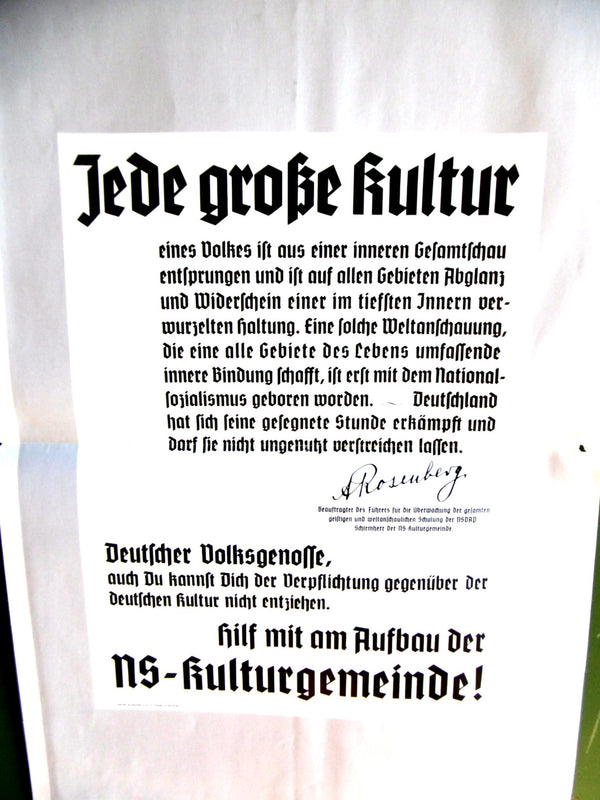 NSDAP Propaganda Wahlplakat Plakat Maße ca 60x39 cm Reproduktion