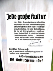 NSDAP Propaganda Wahlplakat Plakat Maße ca 60x39 cm Reproduktion
