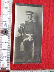 Foto CDV Soldat alte Armee 1.WK Weltkrieg UNIFORM Preußen