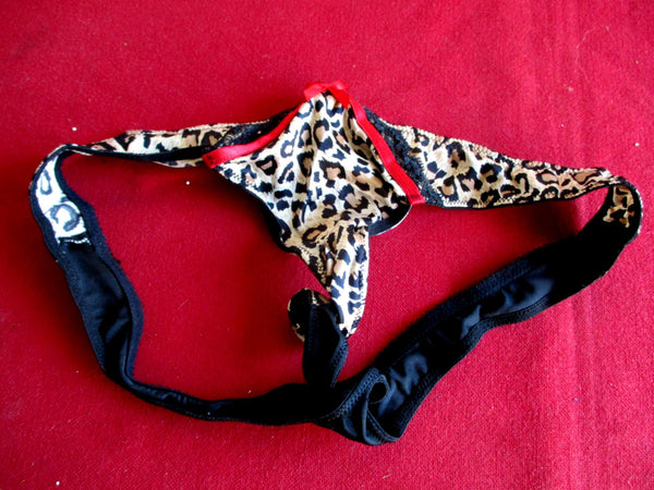 Tanga Leopard Sexy Damen Dessous Reizwäsche Erotik SEXI ungetragen ! siehe Scan aus Boutique-Auflösung