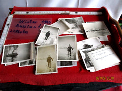 27 Fotos Wehrmacht 2.WK 22.Infanterie-Division Bremen Winter Russland 1942/43 Wehrmacht zum Teil rückseitig beschrieben Ostfront 1942/43